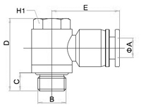 Grey White Push To Connect Fittings Male Banjo G Thread, Pneumatic Fittings, Air Fittings, one touch tube fittings, Pneumatic Fitting, Nickel Plated Brass Push in Fittings, pneumatic accessories.
